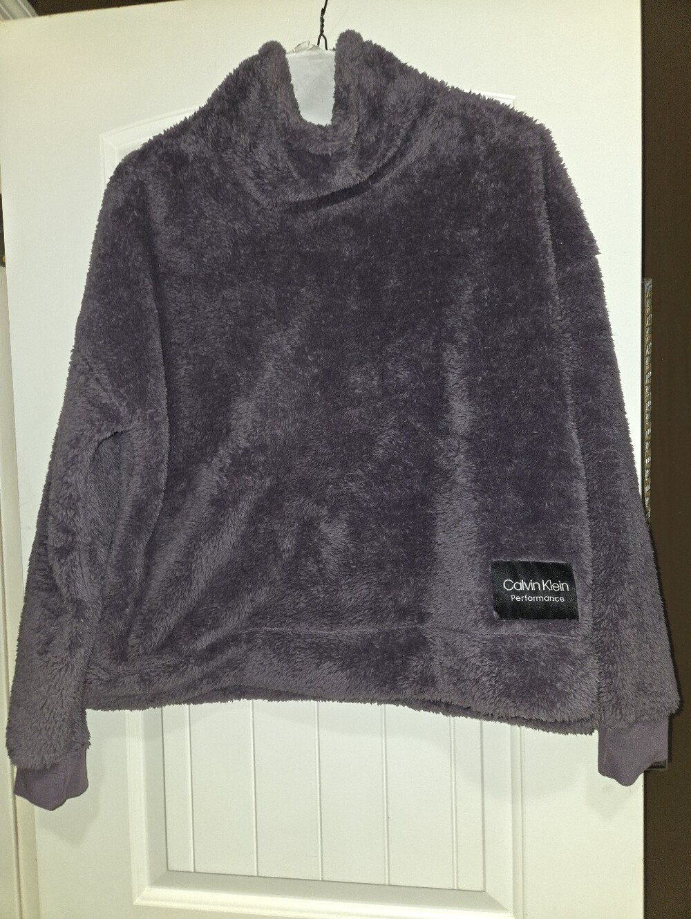 NWOT Calvin Klein Performance Plush Pullover - Dark Purple
